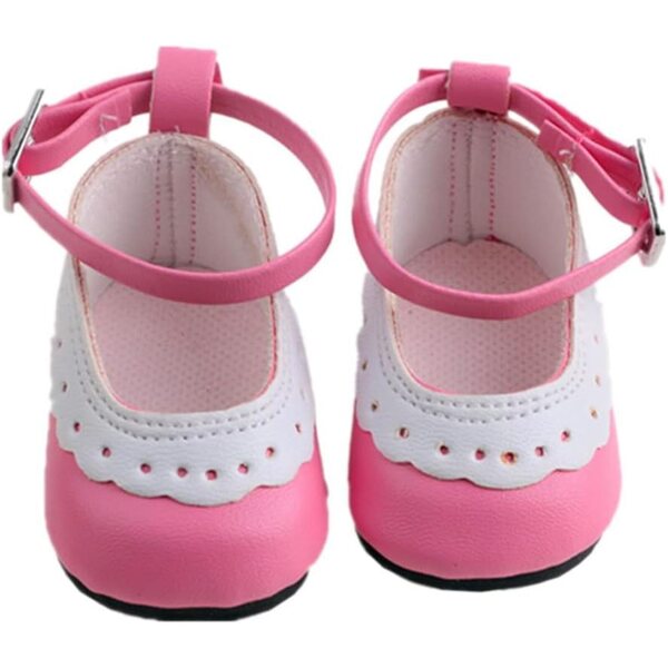 Lederschuhe für 46 cm große Puppen mit Schnalle – Kostümzubehör für amerikanische Puppen