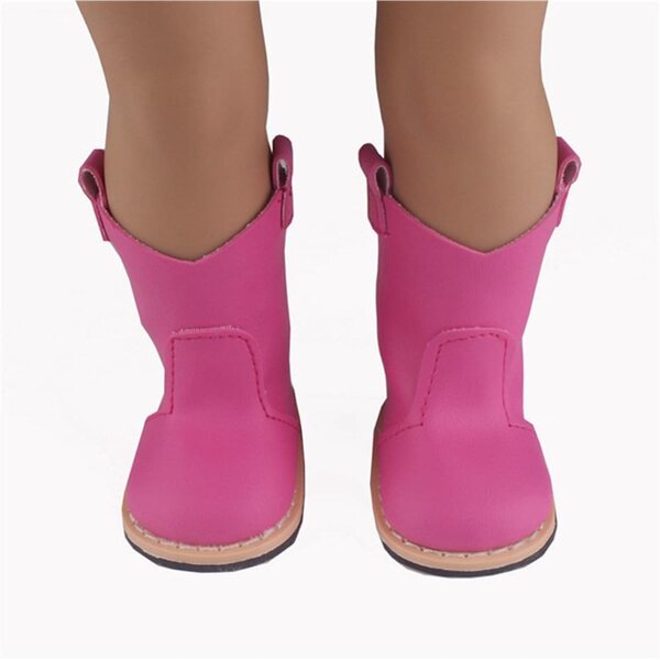 46cm Stiefel für American Girl Dolls Rot Rosa – Hochwertige Freizeitaccessoires