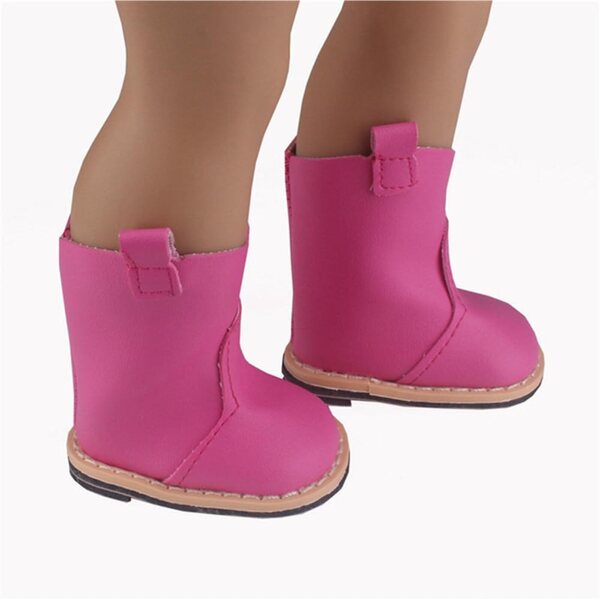 46cm Stiefel für American Girl Dolls Rot Rosa – Hochwertige Freizeitaccessoires