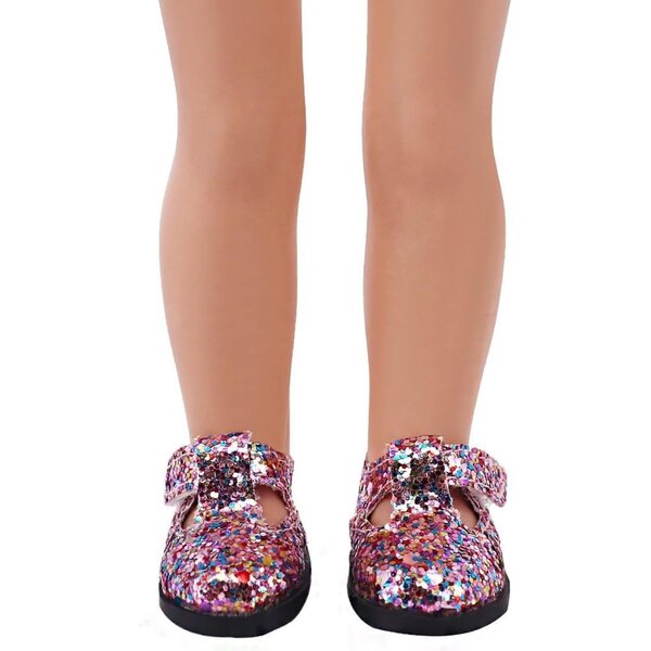 Scarpe con Paillettes per Bambole da 14 Pollici, Accessori Costume Resistenti