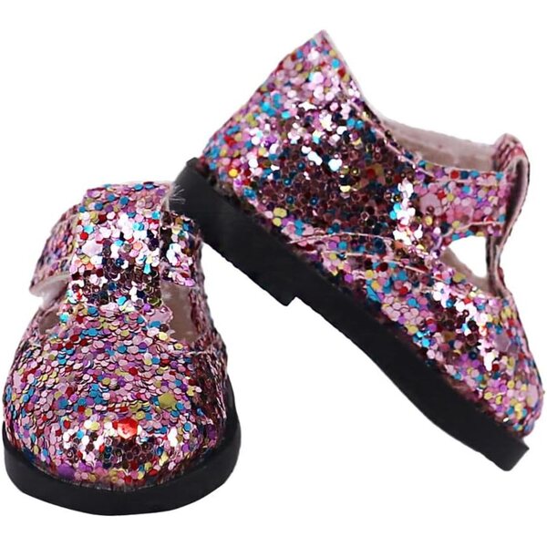 Scarpe con Paillettes per Bambole da 14 Pollici, Accessori Costume Resistenti