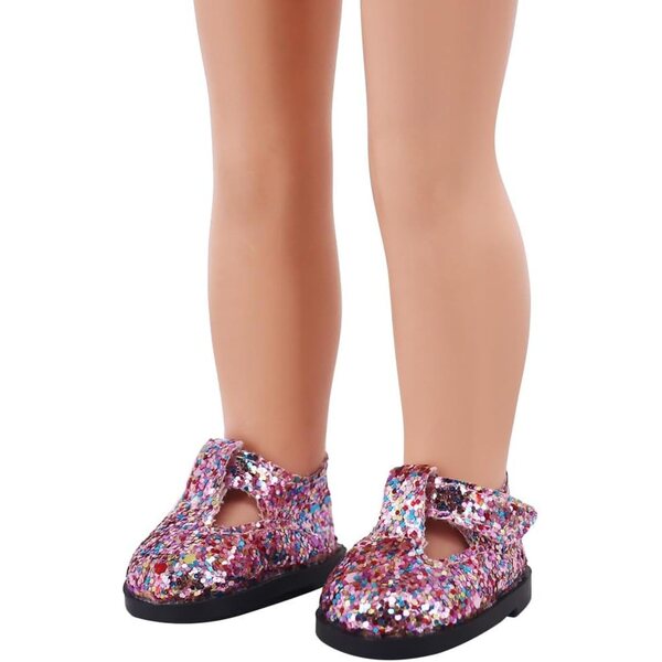Scarpe con Paillettes per Bambole da 14 Pollici, Accessori Costume Resistenti