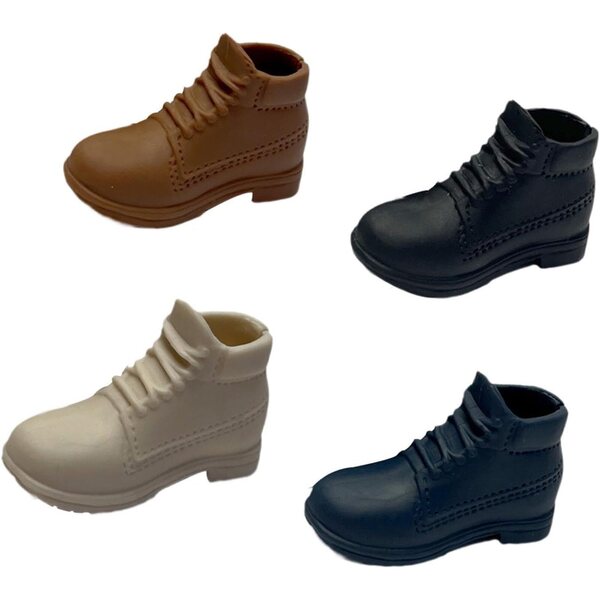 MagiDeal 4 Paar 1/6 Schuhe für 12 Zoll männliche Actionfiguren aus PP-Material