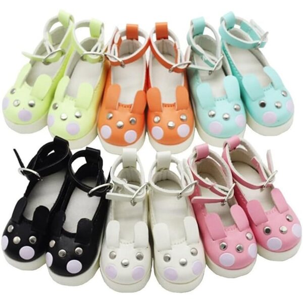 Scarpe con tacco alto a forma di gatto per bambole BJD SD 60 cm nere