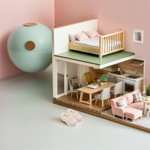 UPKOCH Mini Zoccoli in Legno Non Finiti - Set da 6 paia per Casa delle Bambole e Artigianato