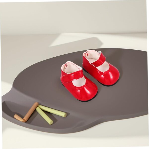 BESPORTBLE Rote Schuhe für 18-Zoll-Puppen – widerstandsfähige und elegante Accessoires