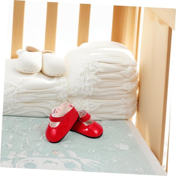 BESPORTBLE Rote Schuhe für 18-Zoll-Puppen – widerstandsfähige und elegante Accessoires