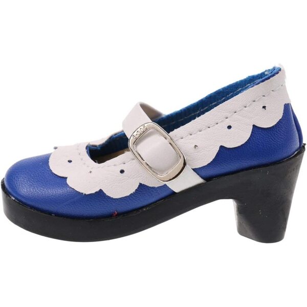 PU-Leder-Lolita-Schuhe mit hohem Absatz für 1/3 BJD SD DOD LUTS Puppen Blau