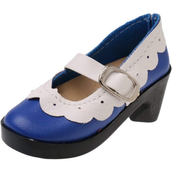 PU-Leder-Lolita-Schuhe mit hohem Absatz für 1/3 BJD SD DOD LUTS Puppen Blau