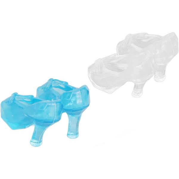 Set mit 60 farbigen Mini-Schuhen und 20 Ohrringen für Puppenhaus 1/12 – Generisch