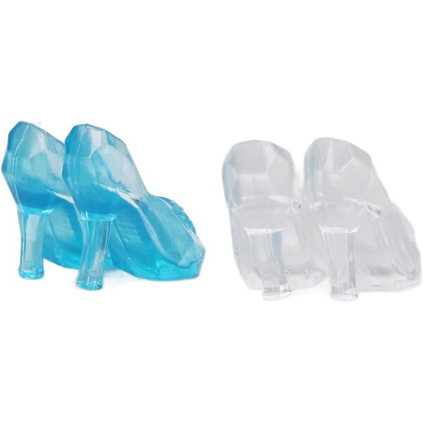 Set mit 60 farbigen Mini-Schuhen und 20 Ohrringen für Puppenhaus 1/12 – Generisch
