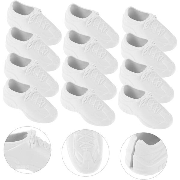 Scarpe Miniatura Uomo per Bambole 31 Paia Plastica Multicolore per Micro Paesaggi