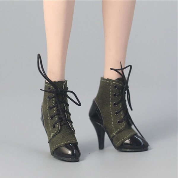 HiPlay Militärgrüne High-Heel-Schuhe 1/6 Zubehör für 12-Zoll-Puppen