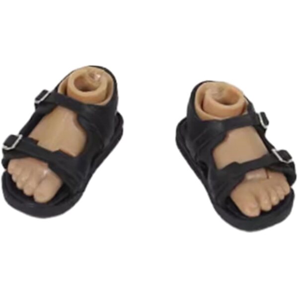Set mit 5 Paar 1/6 Herrensandalen für Actionfiguren, 30,5 cm, Modeaccessoires mit Schnalle