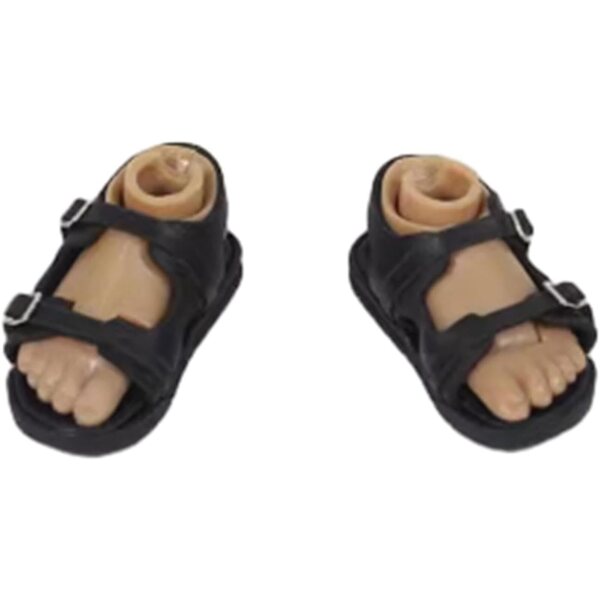 Set mit 5 Paar 1/6 Herrensandalen für Actionfiguren, 30,5 cm, Modeaccessoires mit Schnalle