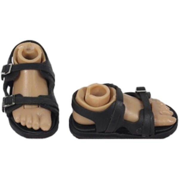 Set mit 5 Paar 1/6 Herrensandalen für Actionfiguren, 30,5 cm, Modeaccessoires mit Schnalle