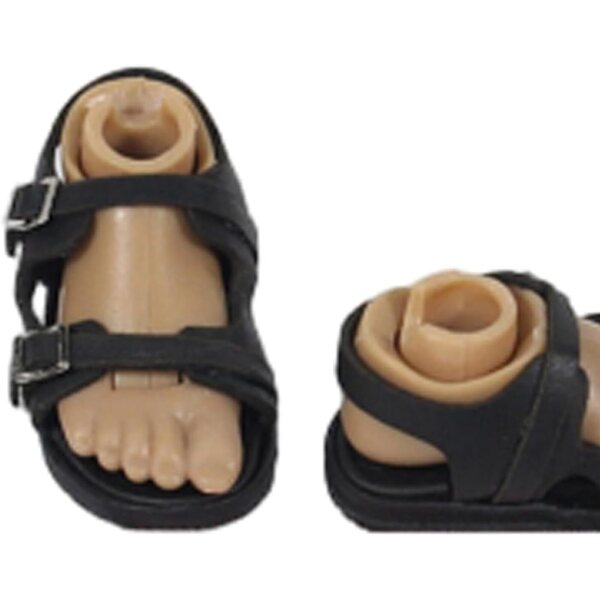 Set mit 5 Paar 1/6 Herrensandalen für Actionfiguren, 30,5 cm, Modeaccessoires mit Schnalle