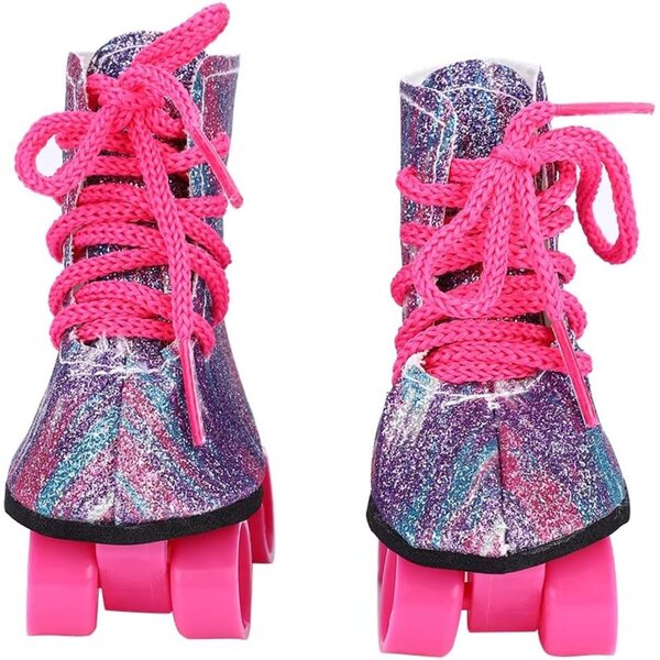 Rollschuhschuhe für 18-Zoll-Puppen – leichtes und farbenfrohes Modeaccessoire