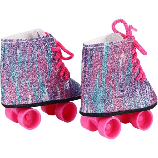 Rollschuhschuhe für 18-Zoll-Puppen – leichtes und farbenfrohes Modeaccessoire