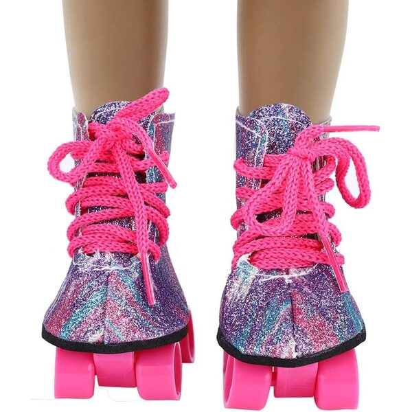 Rollschuhschuhe für 18-Zoll-Puppen – leichtes und farbenfrohes Modeaccessoire