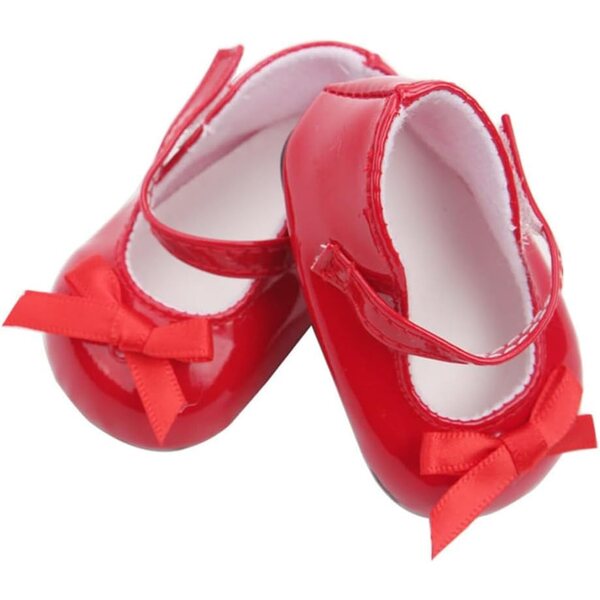 Rote Mini-Schuhe für 45,7 cm große America Girl-Puppe – hochwertige Modeaccessoires