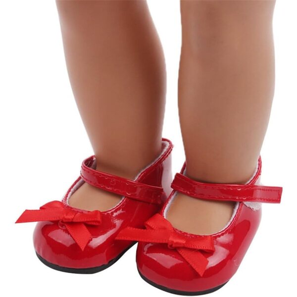 Rote Mini-Schuhe für 45,7 cm große America Girl-Puppe – hochwertige Modeaccessoires