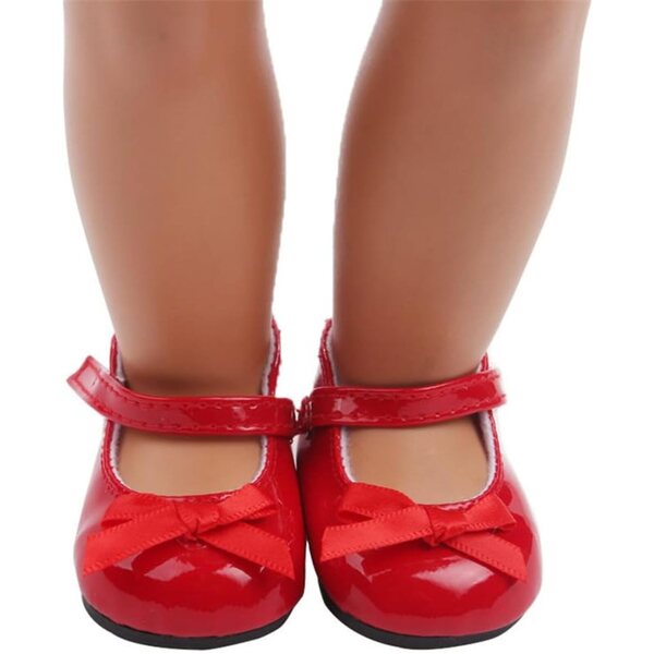 Rote Mini-Schuhe für 45,7 cm große America Girl-Puppe – hochwertige Modeaccessoires