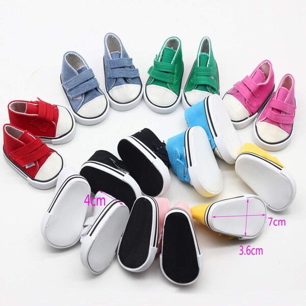 Segeltuchschuhe für 45,7-cm-Puppen – Modeaccessoires für America Girl-Puppen
