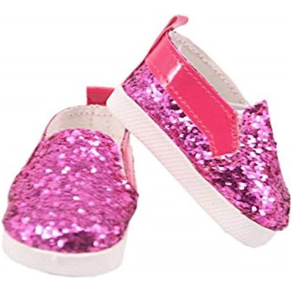 Rosa Schuhe für 18" America Girl Doll - Hochwertige, flache Mode