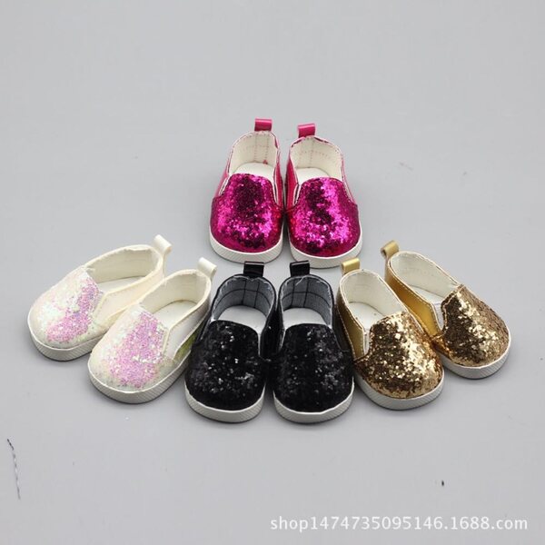 Rosa Schuhe für 18" America Girl Doll - Hochwertige, flache Mode