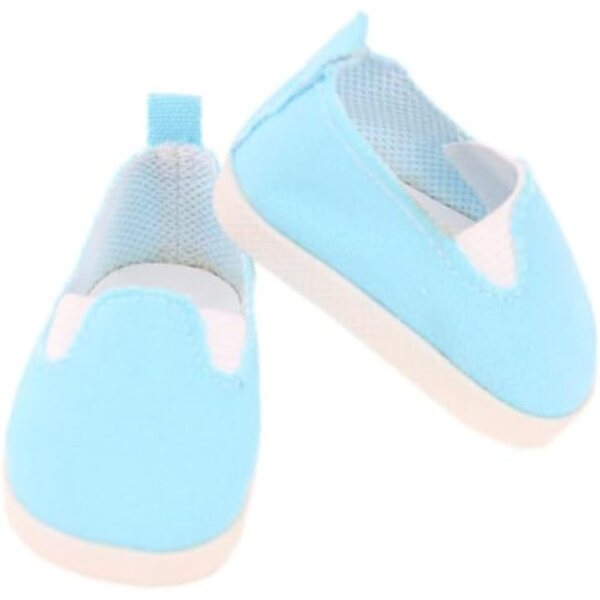 Blaue Mini-Schuhe für 45,7 cm große America Girl-Puppe – hochwertige Modeaccessoires