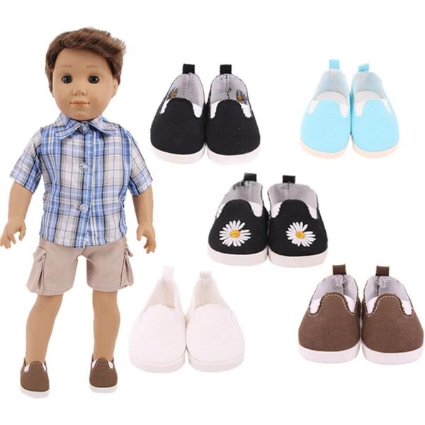 Blaue Mini-Schuhe für 45,7 cm große America Girl-Puppe – hochwertige Modeaccessoires