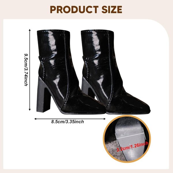 1:3 Puppenschuhe Stilvolle High-Heel-Stiefel für 24-Zoll-Körper