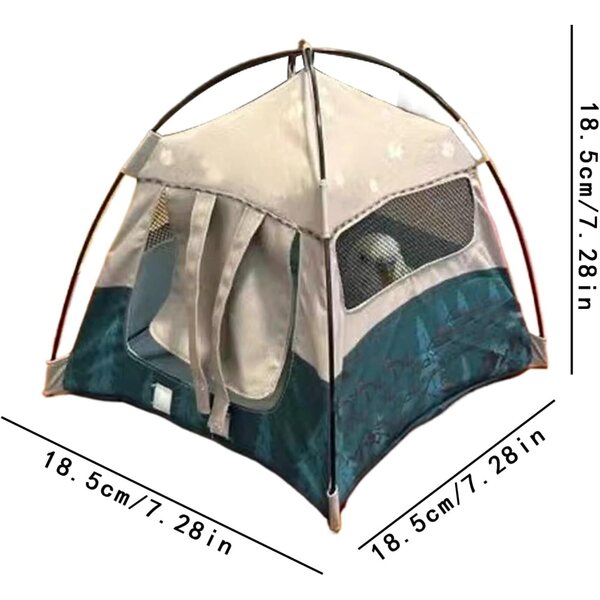 Camping-realistische Miniatur für Puppenhäuser – detailliertes und stabiles Design, 18,5 x 18,5 cm