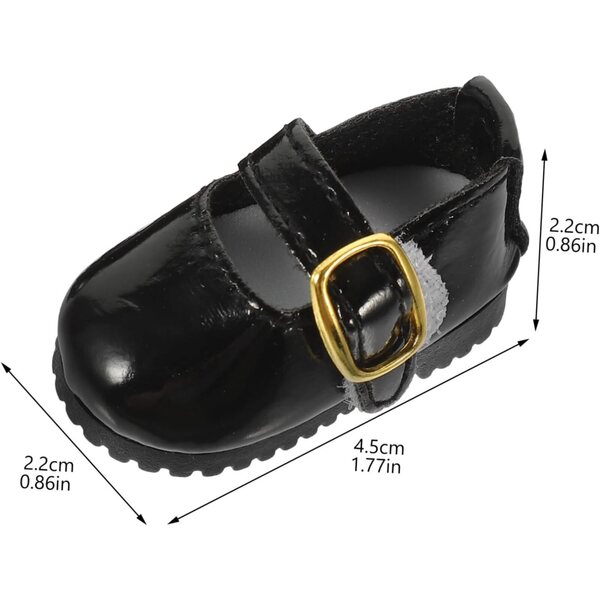 Hemobllo Mini Scarpe in Pelle PU per Bambole 15 cm – Accessori Eleganti e Portatili