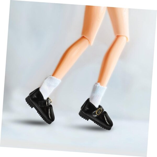 Hemobllo Mini Scarpe in Pelle PU per Bambole 15 cm – Accessori Eleganti e Portatili