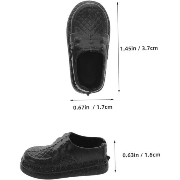 Didiseaon 20 Paar Mini-Herrenschuhe aus Kunststoff für Puppen und Mikrolandschaften
