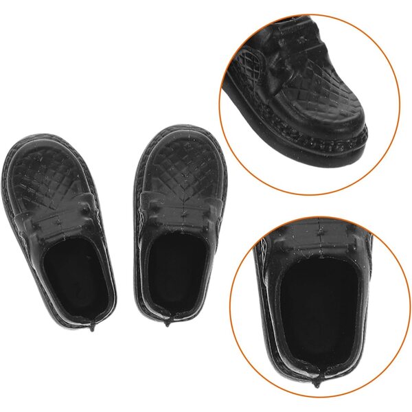 Didiseaon 20 Paar Mini-Herrenschuhe aus Kunststoff für Puppen und Mikrolandschaften