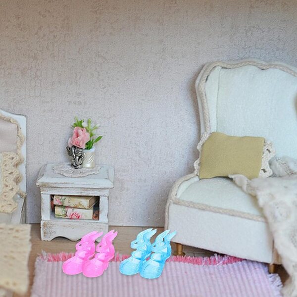 6 Paia di Scarpe Miniature per Casa delle Bambole - Accessori Decorativi Colorati WOONEKY