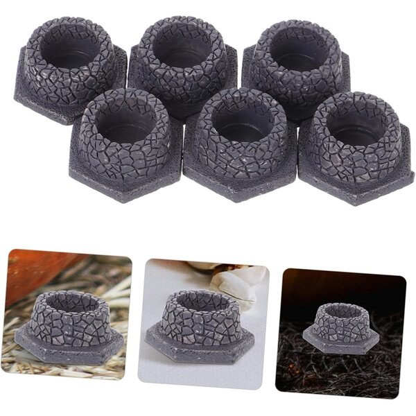 ERINGOGO 12 Miniature Pozzi in Resina per Giardino e Casa delle Fate Decorazioni