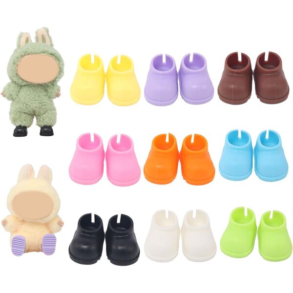 Set 9 Paia Scarpe in Plastica per Bambole da 17 cm – Accessori Moda Versatili