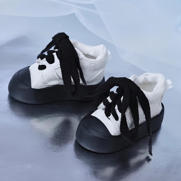 1/4 BJD Puppe Modeschuhe weiß, hochwertig handgefertigt