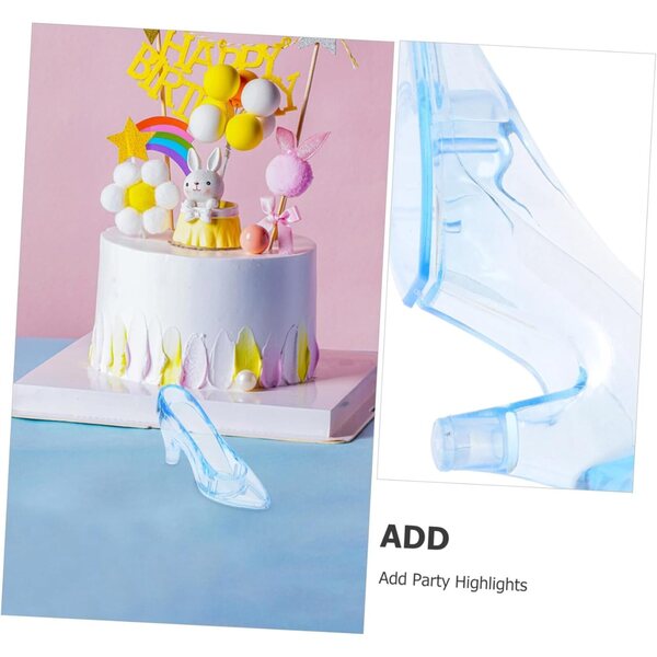 Alipis Mini Scarpe di Cristallo con Tacco Alto - Decorazioni Miniature per Feste e Bomboniere