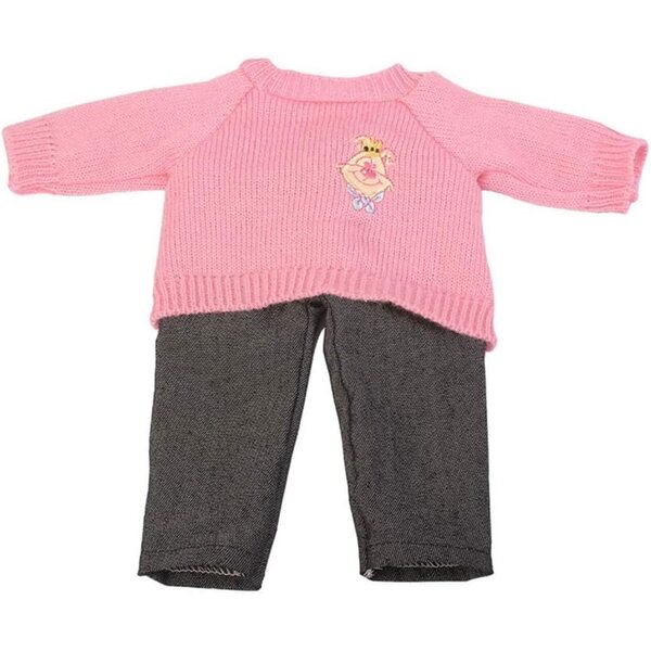 Freizeitkleidung für 46-cm-Puppen – Strickpullover und Jeans Uteruik