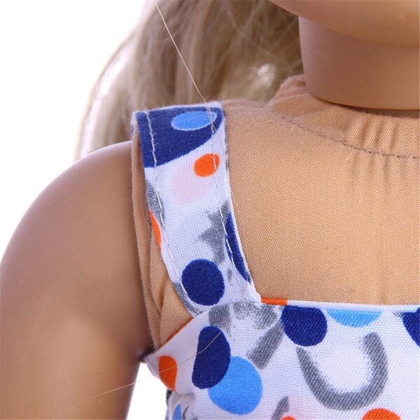 Lässige Sommerkleidung für 46-cm-Puppen – Schmetterlings-Top und Shorts Uteruik