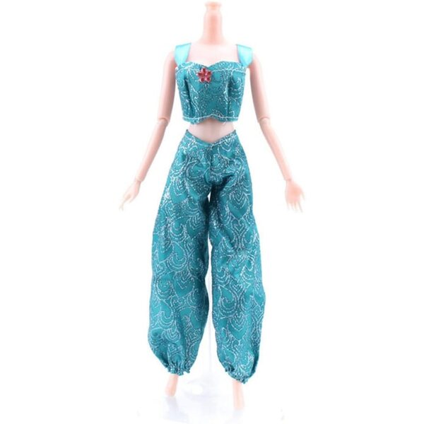 Kleidung für 11,5-Zoll-Puppen – komplettes Oberteil und Hose aus modischem Stoff