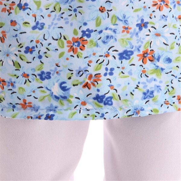 Completo moda per bambola 46 cm con top all'americana e pantaloni floreali