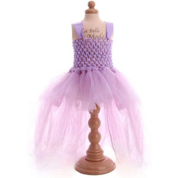 Lila Netzkleid für amerikanische Puppen 46 cm – Elegantes Uteruik-Kleid