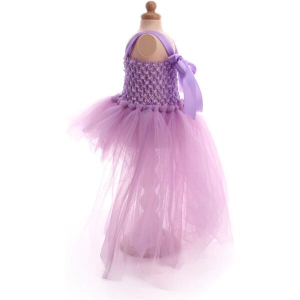 Lila Netzkleid für amerikanische Puppen 46 cm – Elegantes Uteruik-Kleid