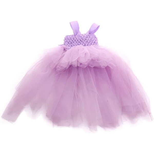 Lila Netzkleid für amerikanische Puppen 46 cm – Elegantes Uteruik-Kleid